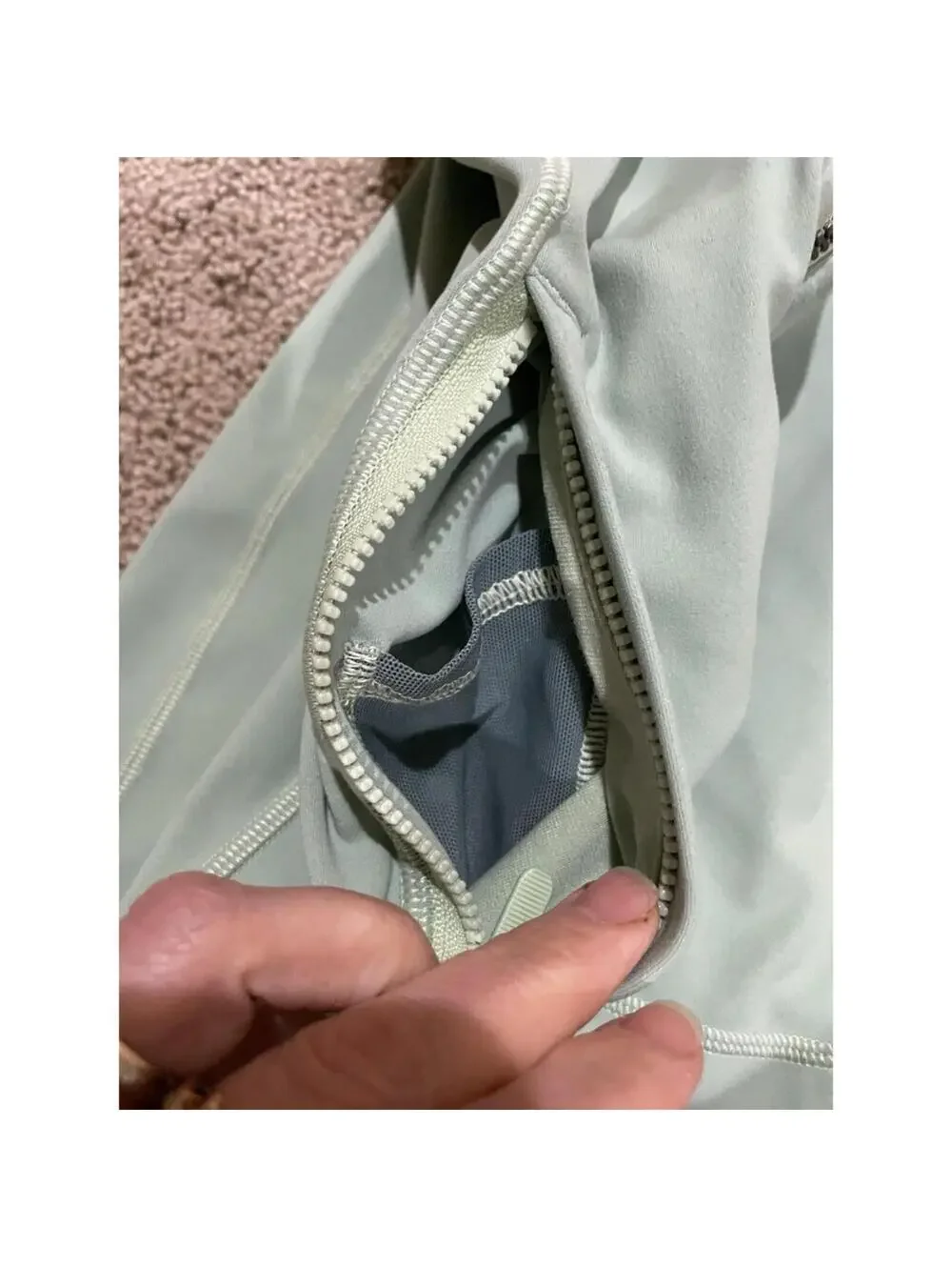 Lululemon Nulu Hooded Define Jacket Pastel Green Size 4 Full Zip - Picture 5 of 14